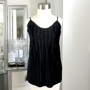 Tank Top Cami Black Velvet Small